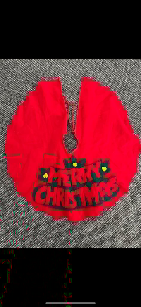 Christmas stockings new! Tree skirt, mould,garland advent calendar