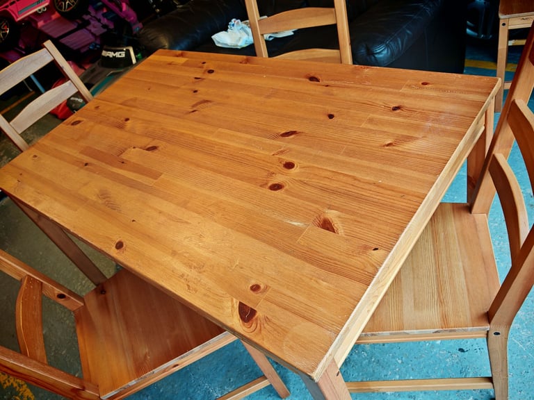 image for IKEiA Jokkmokk dining table with 4 chairs 