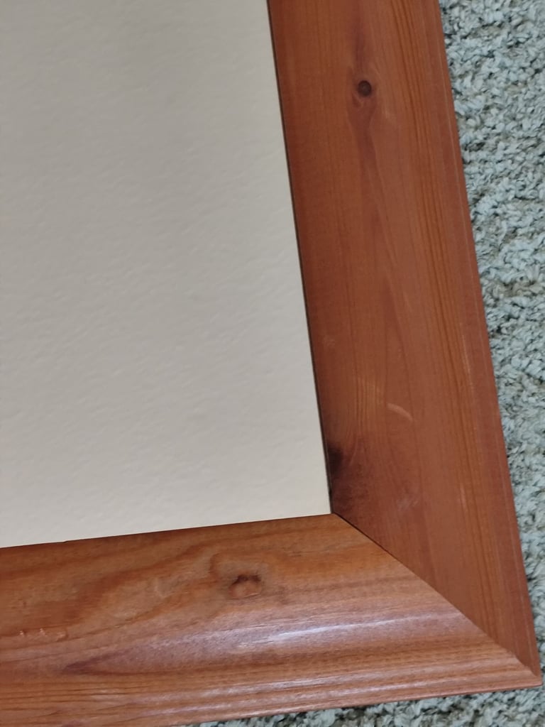 Pine framed mirror 