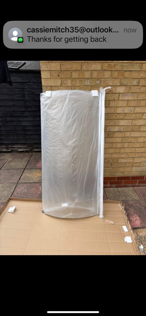 image for Victoria Plumb Glass Curved Shower Screen