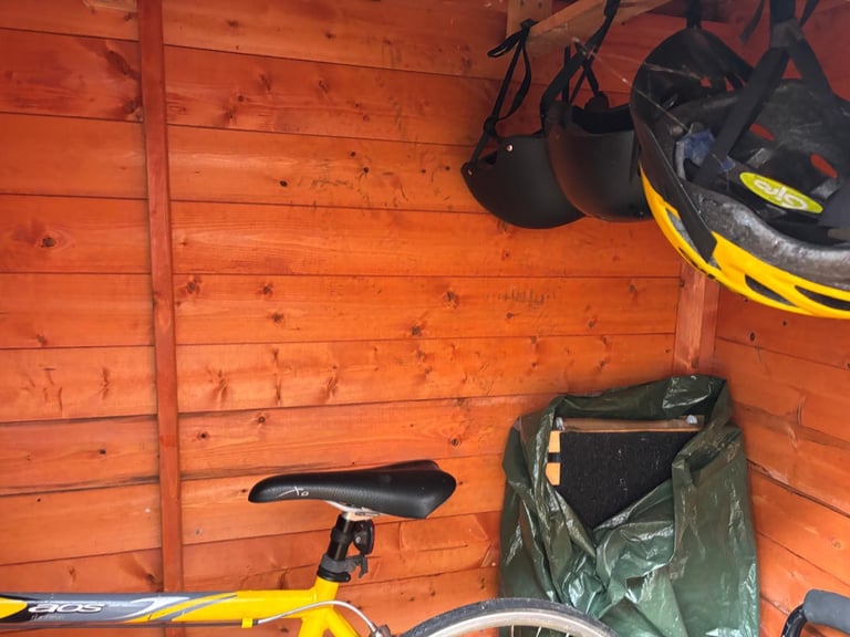 Wooden bike shed