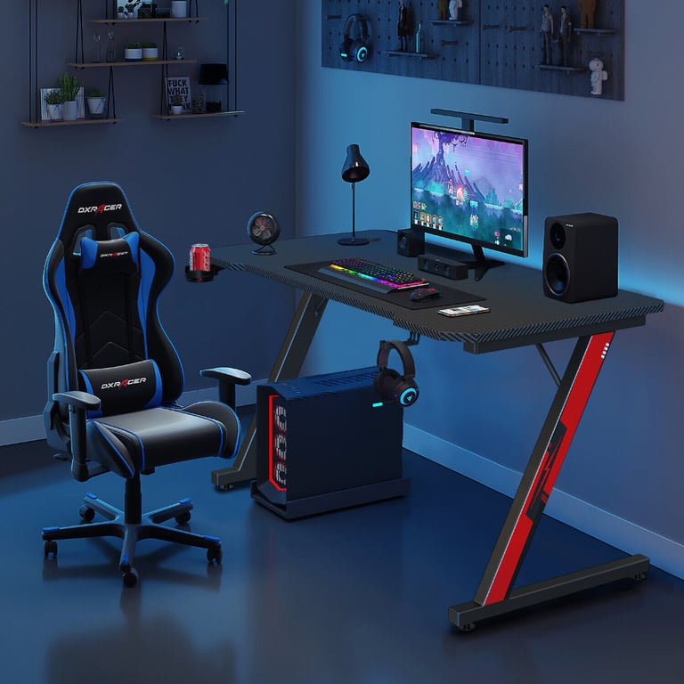 NEW 120cm Gaming Desk Computer Table Home Office Desk with Cup Holder