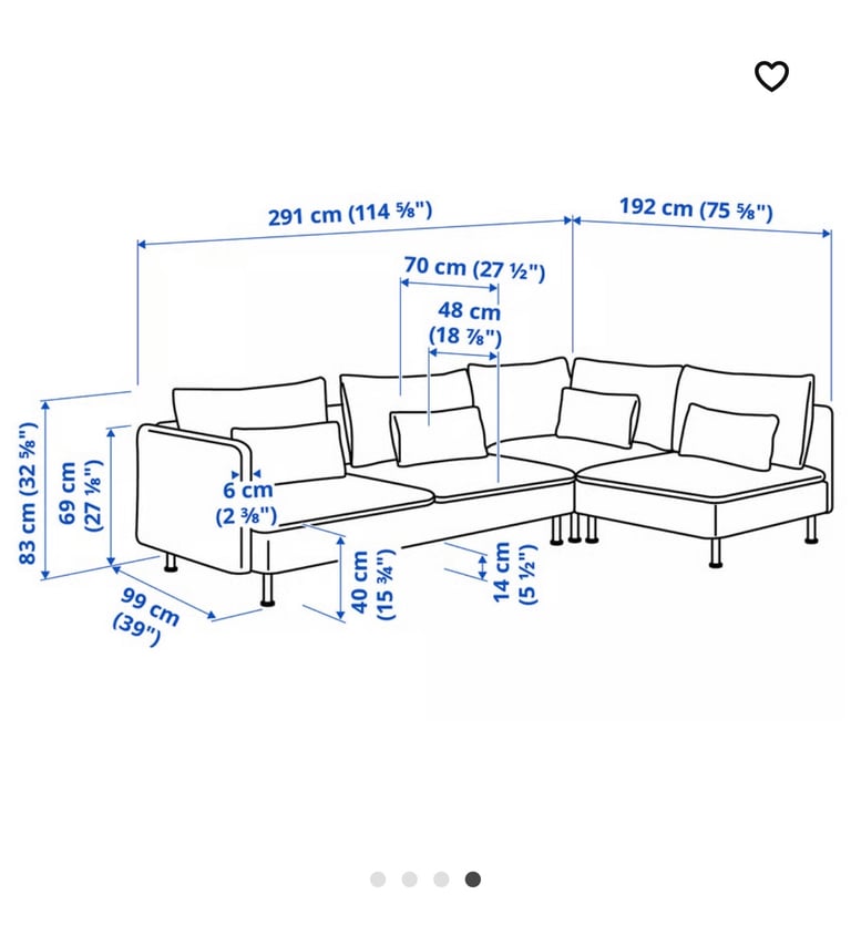 SÖDERHAMN Corner sofa, 4-seat Tallmyra dark green