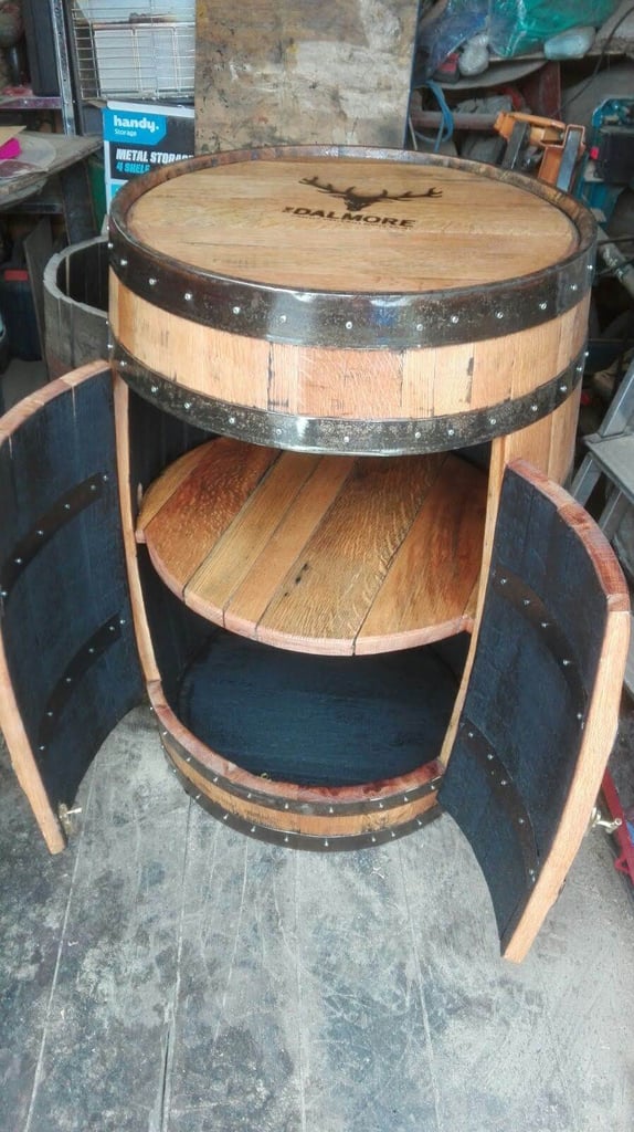 Whisky Barrel Cabinets 