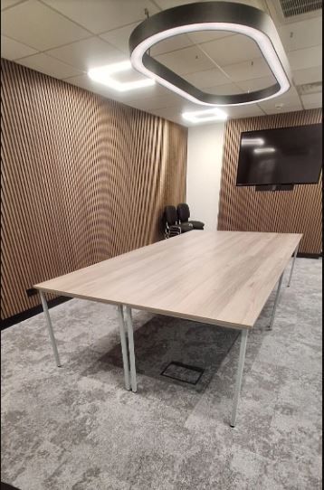 Office Boardroom Meeting Training Tables x 4 Grey Oak NEW