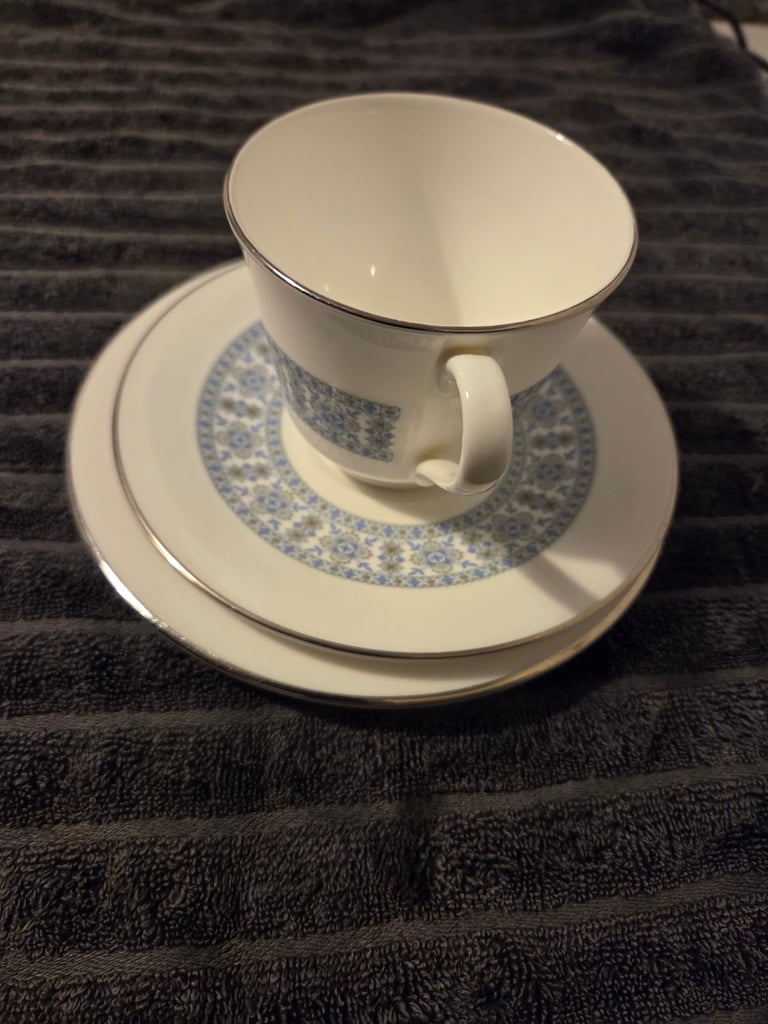 image for   ☕️ Royal Doulton Counterpoint fine bone china tea cup set for sale