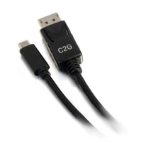C2G 1.8m (6ft) USB C To DisplayPort Adapter Cable Black - 4K Audio / V