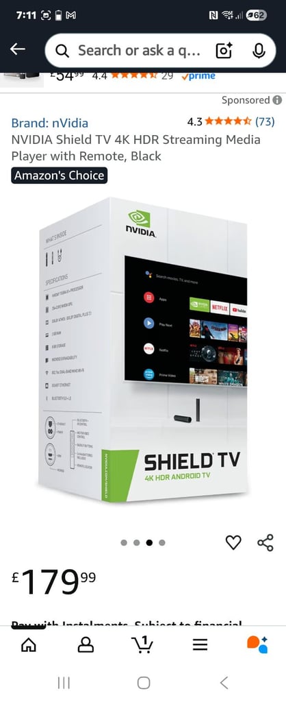 Nyvida sheild 4k streaming stick 