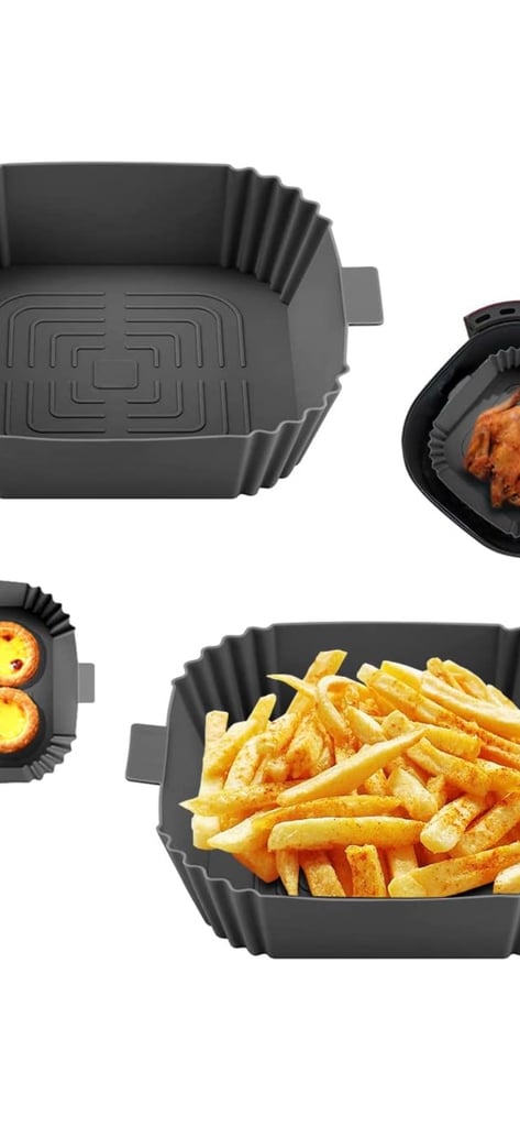 2pcs Silicone Air Fryer Liners,