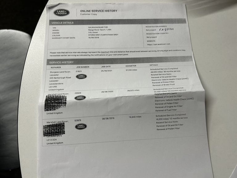 2018 Land Rover Range Rover Sport 3.0 SD V6 Autobiography Dynamic SUV 5dr Diesel Auto 4WD Euro 6 ...