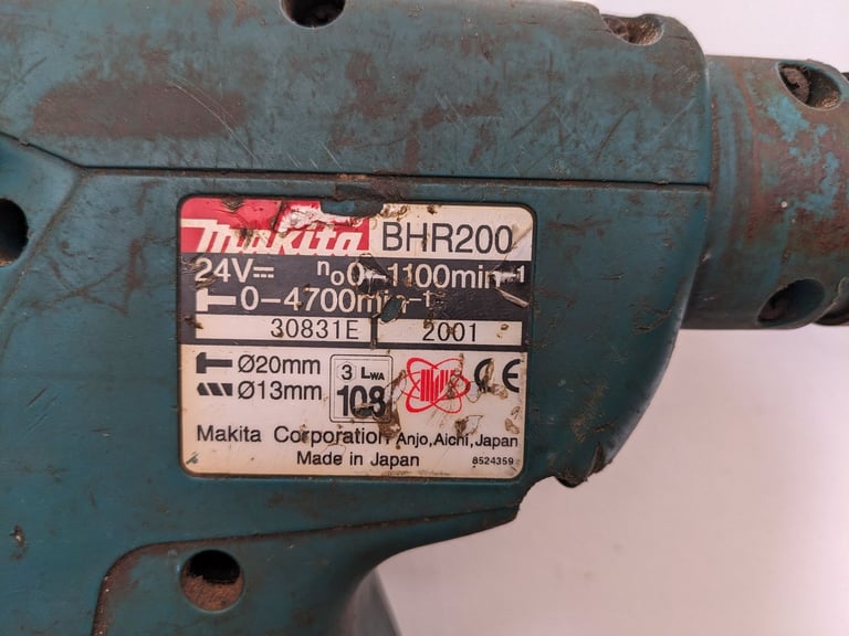 Makita Bhr200 24v Sds Rotary Hammer Drill