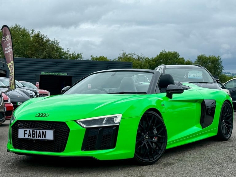 2017 Audi R8 5.2 FSI V10 Spyder S Tronic Quattro **£22,000 of Spec - Ceramics**
