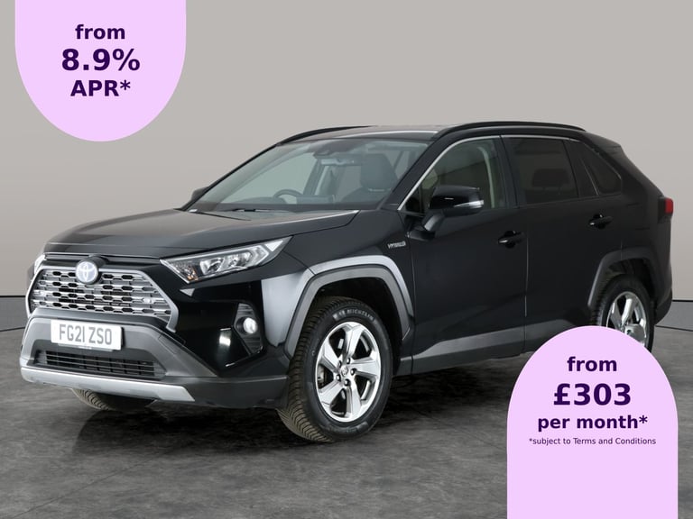 image for 2021 Toyota RAV4 2.5 VVT-h GPF Design SUV 5dr Petrol Hybrid CVT Euro 6 (s/s) (218 ps) - LED  Suv ...