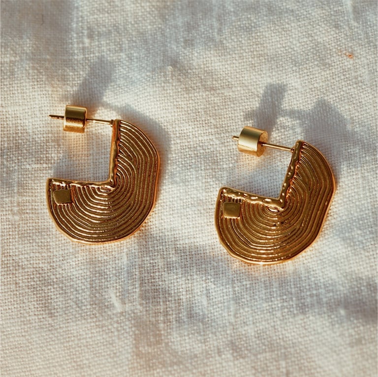 Gold plated earrings 