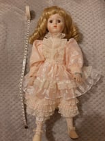 Porcelaine Doll 39 cm tall