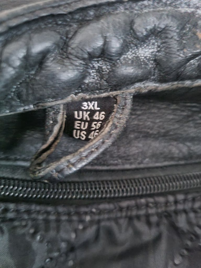 Leather motorcycle jacket