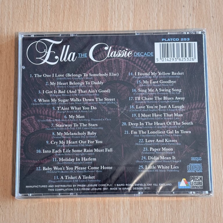 Ella Fitzgerald: The Classic Decade 1935-1945 on CD