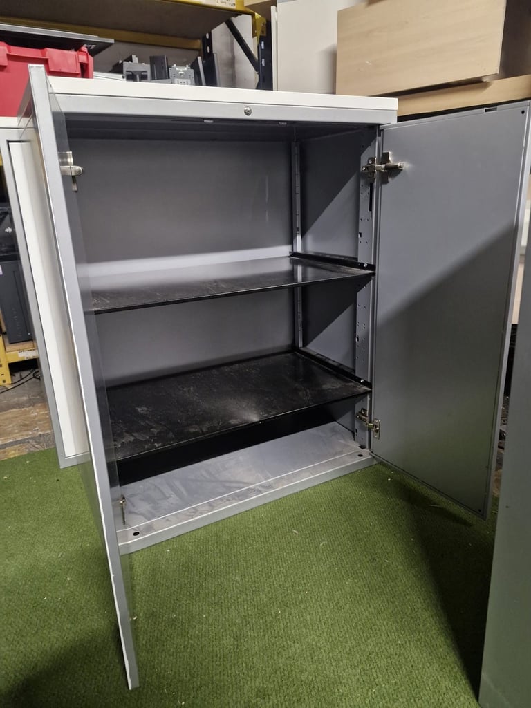 Double door metal cabinet cupboards (40 available)