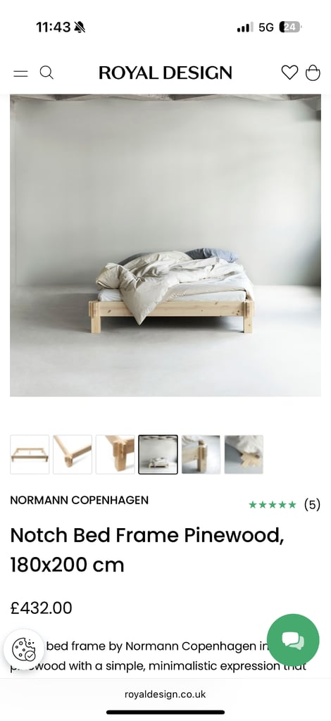 New Scandi Double Bed