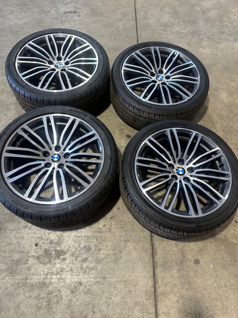2018 BMW 5 series 19” alloys  genuine factory alloys