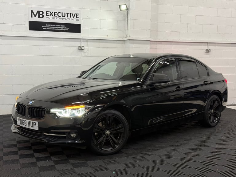 2018 68 BMW 318i 1.5 SPORT PETROL AUTOMATIC 134BHP BLACK EURO 6