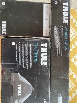 Thule Evo Roof Bar Kit – VW Golf Mk7 | Foot Pack + WingBar + Fit Kit | £175 RRP!