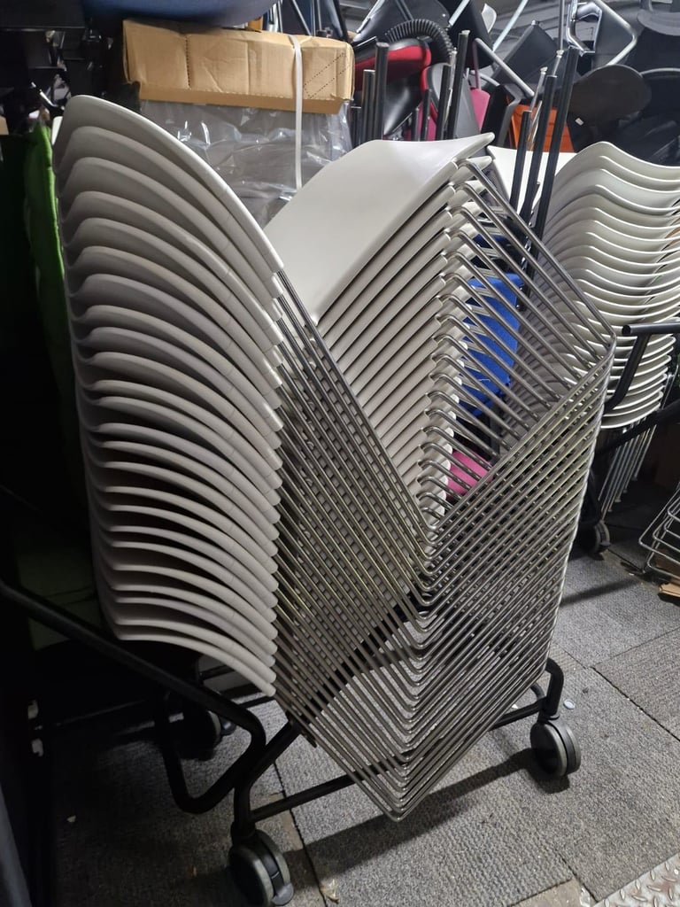Senator stackable meeting and visitor chairs or event chairs (60 available)
