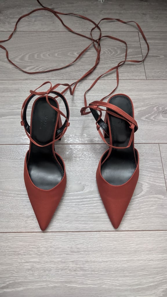 image for ASOS brick red 4 inch heels *worn once*