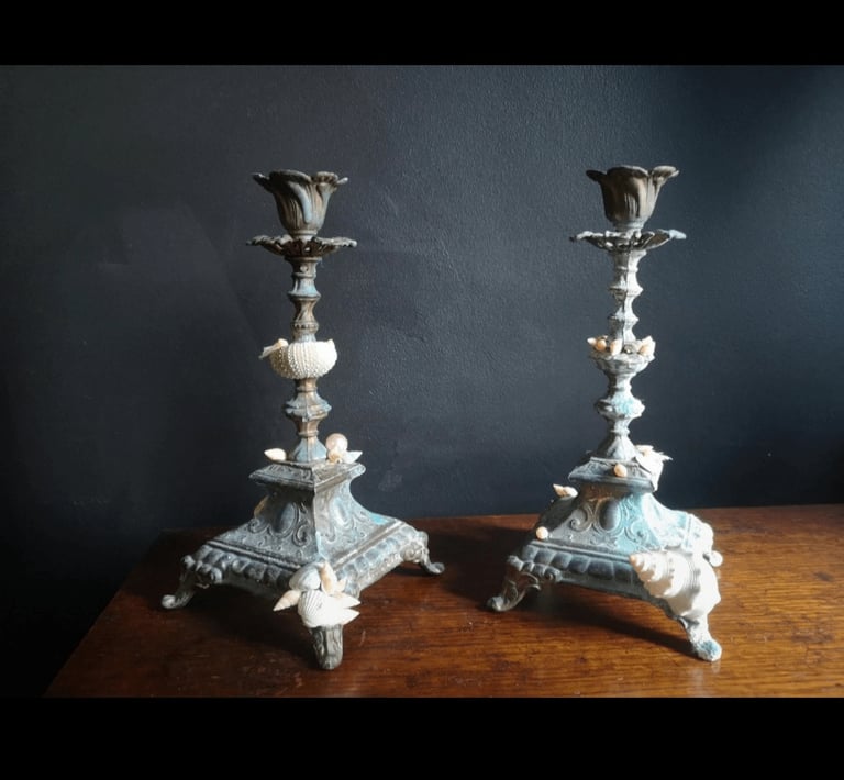image for Antique candle sticks 