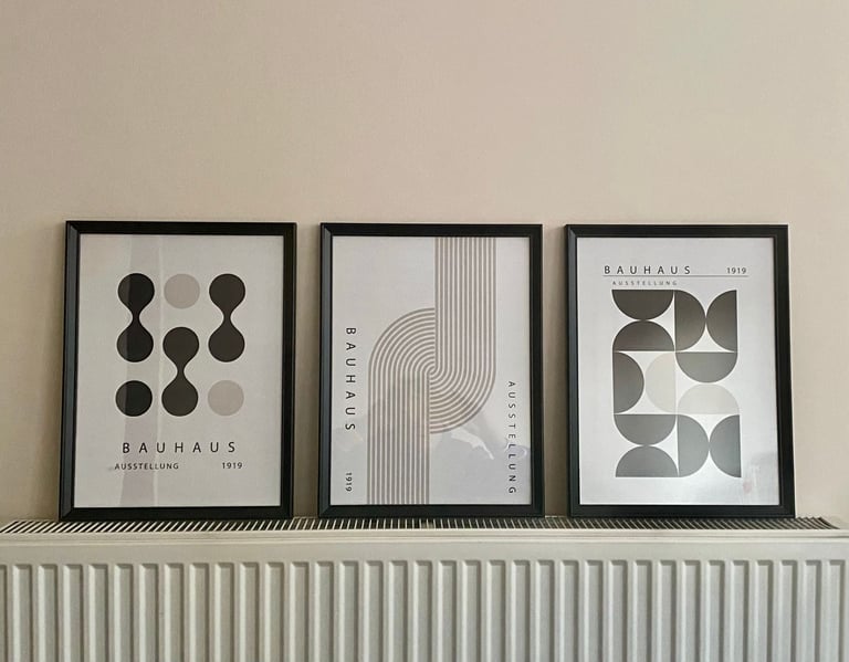 image for BAUHAUS FRAMED PRINTS - from £15 to £25 - CASH ON COLLECTION ONLY