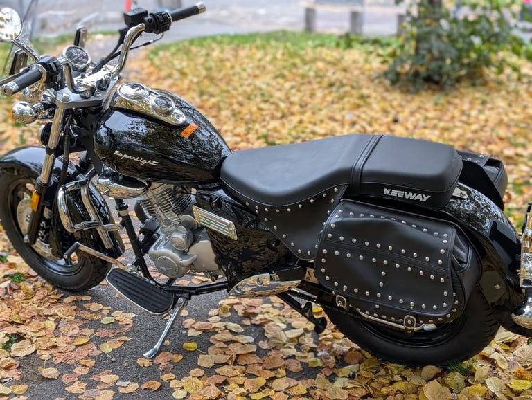 2025 Keeway Superlight 125 SE Gloss Black Only Covered 253 Miles Px Welcome