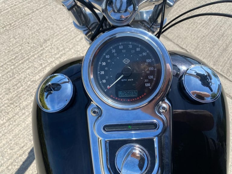 2014 14 HARLEY DAVIDSON FAT BOB FXDF [Phone number removed]DYNA BLACK CUSTOM CHOPPER