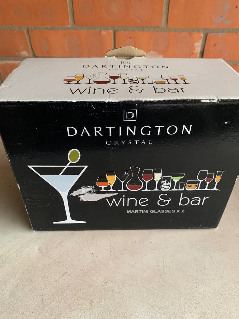 Darlington crystal martini glasses 