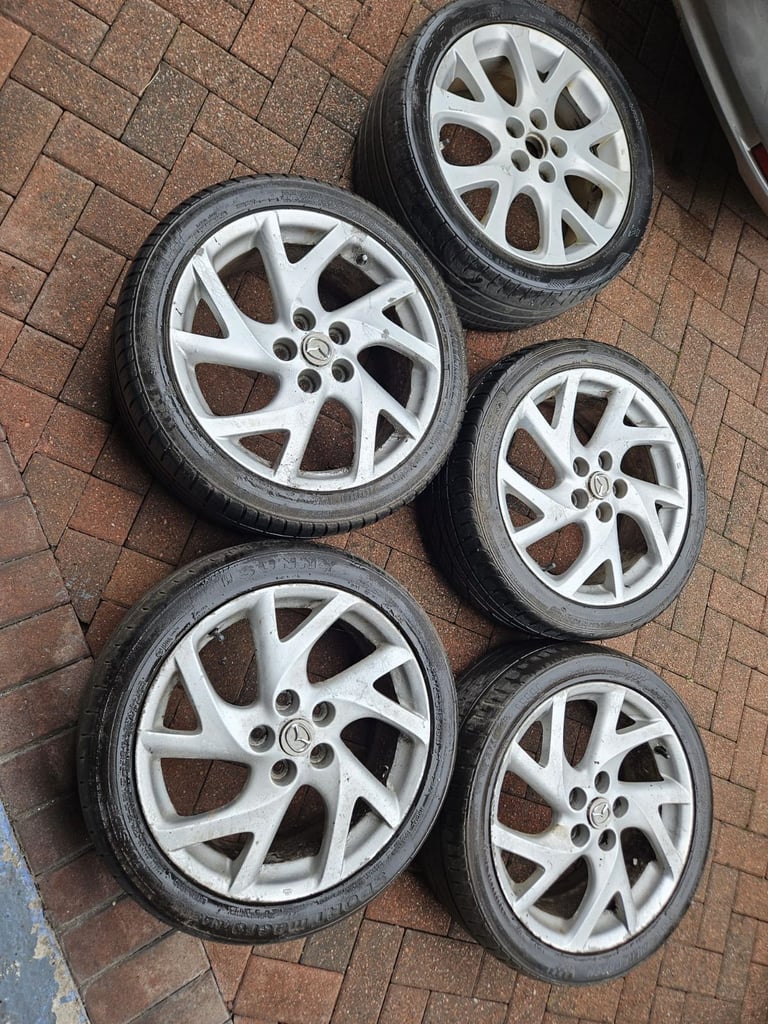 5x 18 inch Mazda alloy wheels pcd 5x 114.3