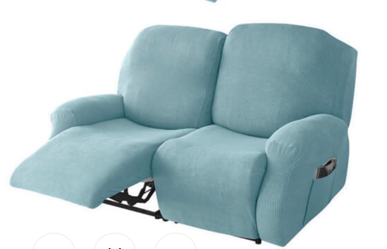 Stretch cover for 2 seater recliner sofa