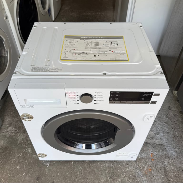 8KG HOWDENS HJA8900 BUILT IN WASHER & DRYER WITH WARRANTY   