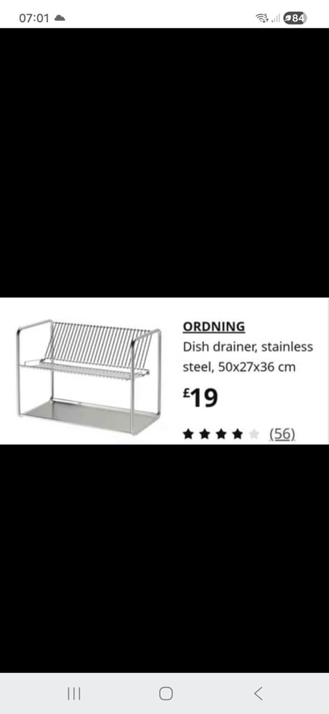 image for Ikea Ordning dish drainer New with Tags