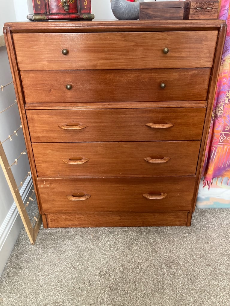 image for Wooden chest of drawers 