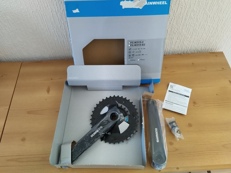image for Shimano Altus FC-M315 Double Chainset 36/22 , 170mm Arms. Crank Set, Chainwheel