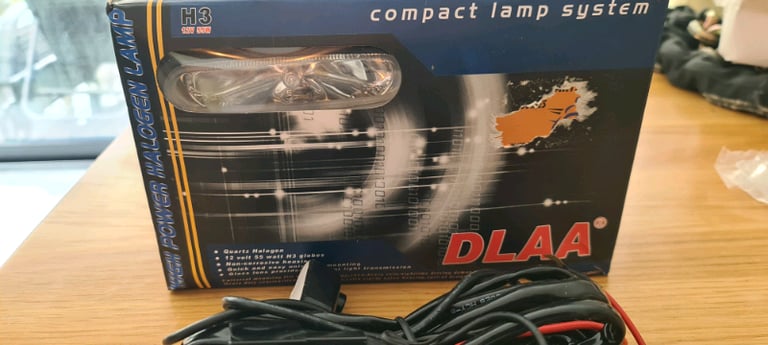 High power halogen lamps with wiring harmess