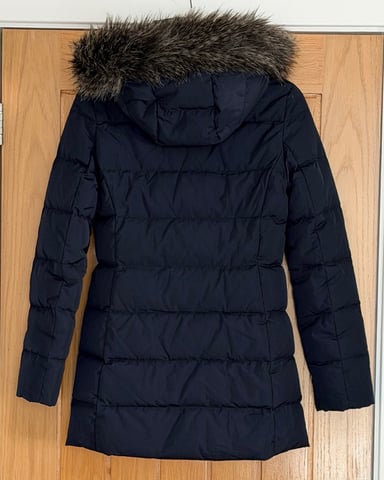 Navy 3/4 Length Coat Size From Jack Wills With Detachable Hood
