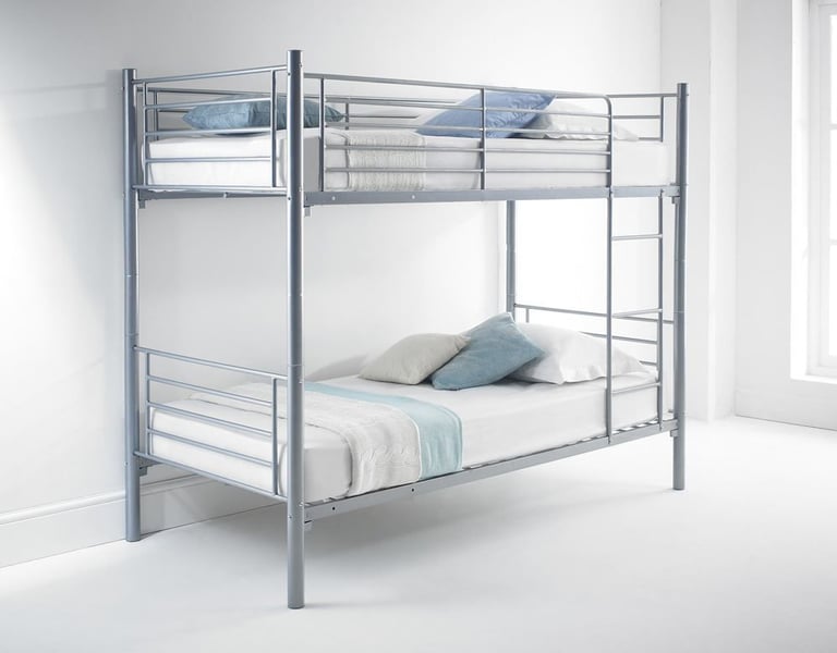 SINGLE METAL BUNK BED AND OPTIONAL MATTRESS | in Little Hulton, Manchester  | Gumtree