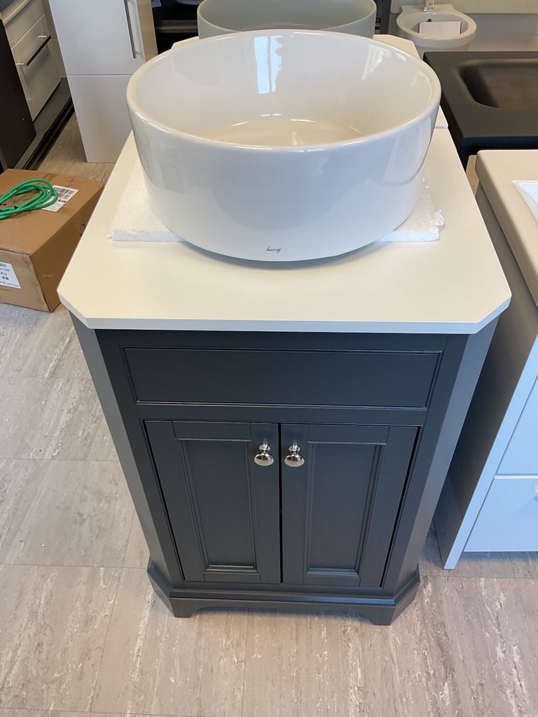 image for Tavistock Vitoria 60cm vanity in Matt dark grey, counter, basin and mixer