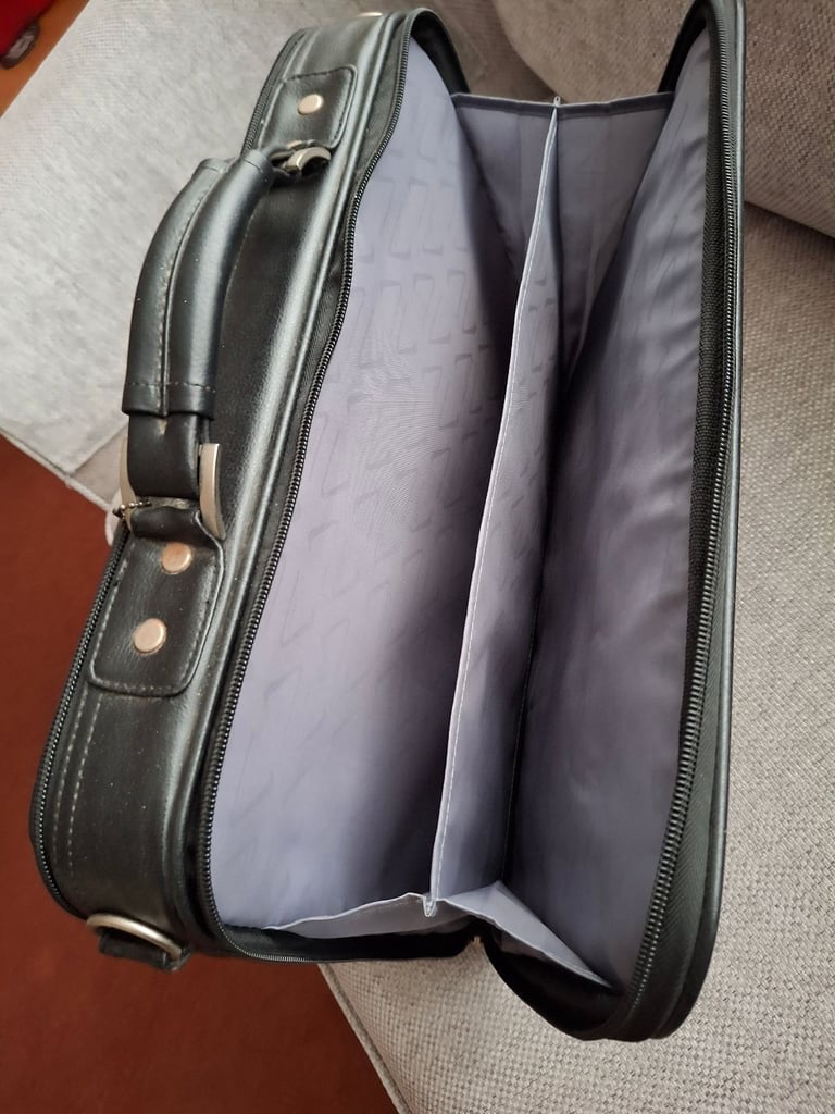 New Leather Antler Laptop Case / Bag. Labelled. Several side storage pockets.see pictures