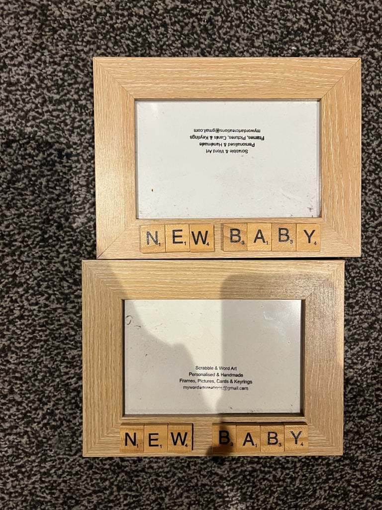 image for Scrabble new baby frame 