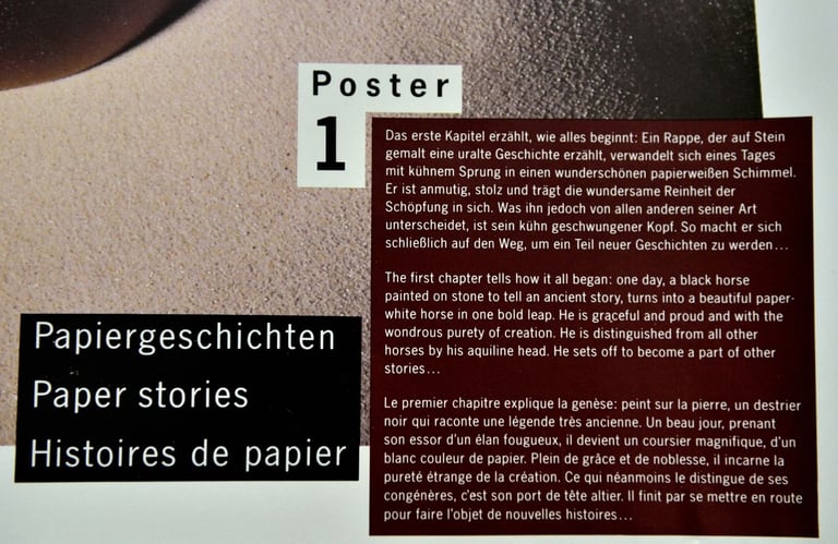 4x Zanders (German paper manufacturer) posters, ca. 1995