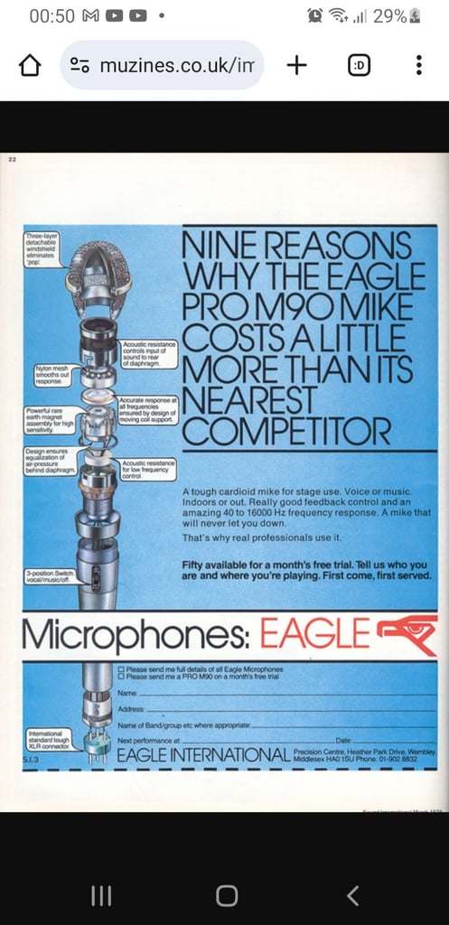 Eagle Pro M90 microphone mic