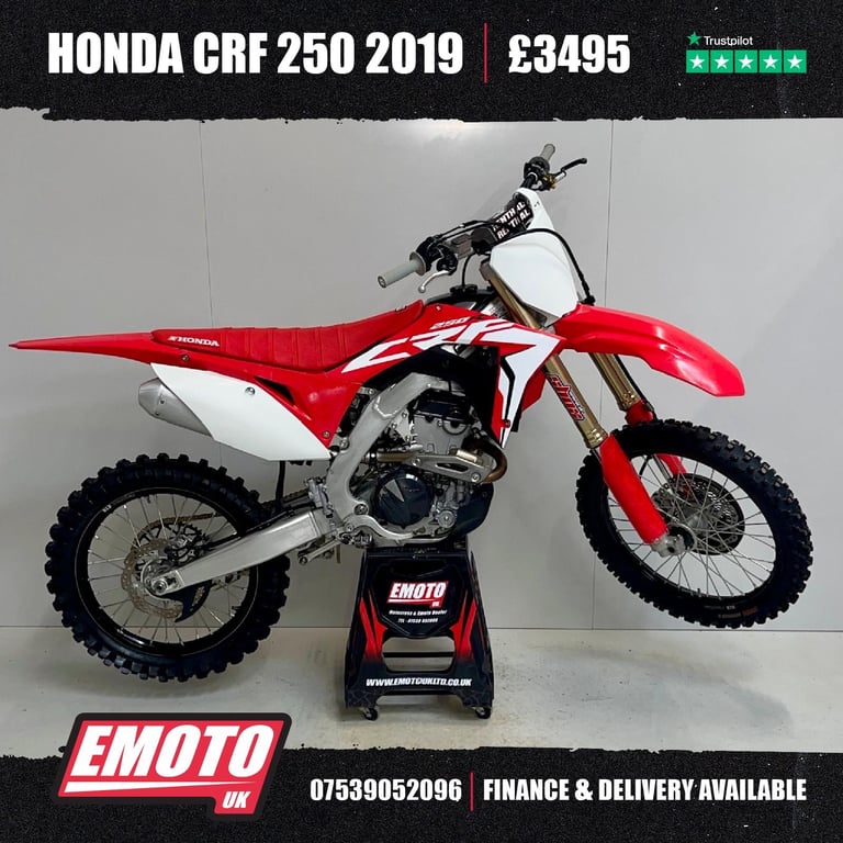 image for HONDA CRF 250 2019 Motocross Bike 250cc @EmotoUK - Finance Available