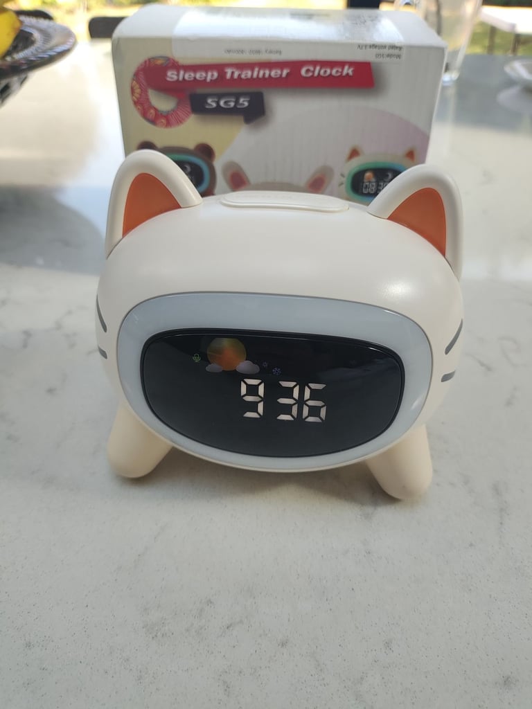 Sleep Trainer, Dual Alarm, night light, USB charge Alarm clock 