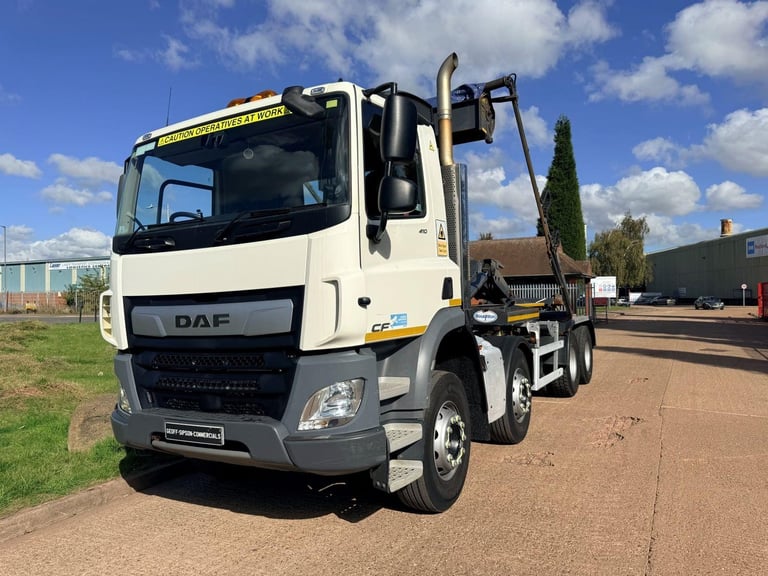 DAF CF 450 2020 (70) EURO 6, 8X4 HOOK LOADER, BOUGHTON EQUIPMENT